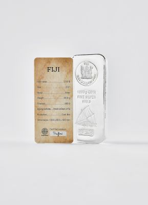 Silbermünzbarren 1 kg Fiji regelbesteuert